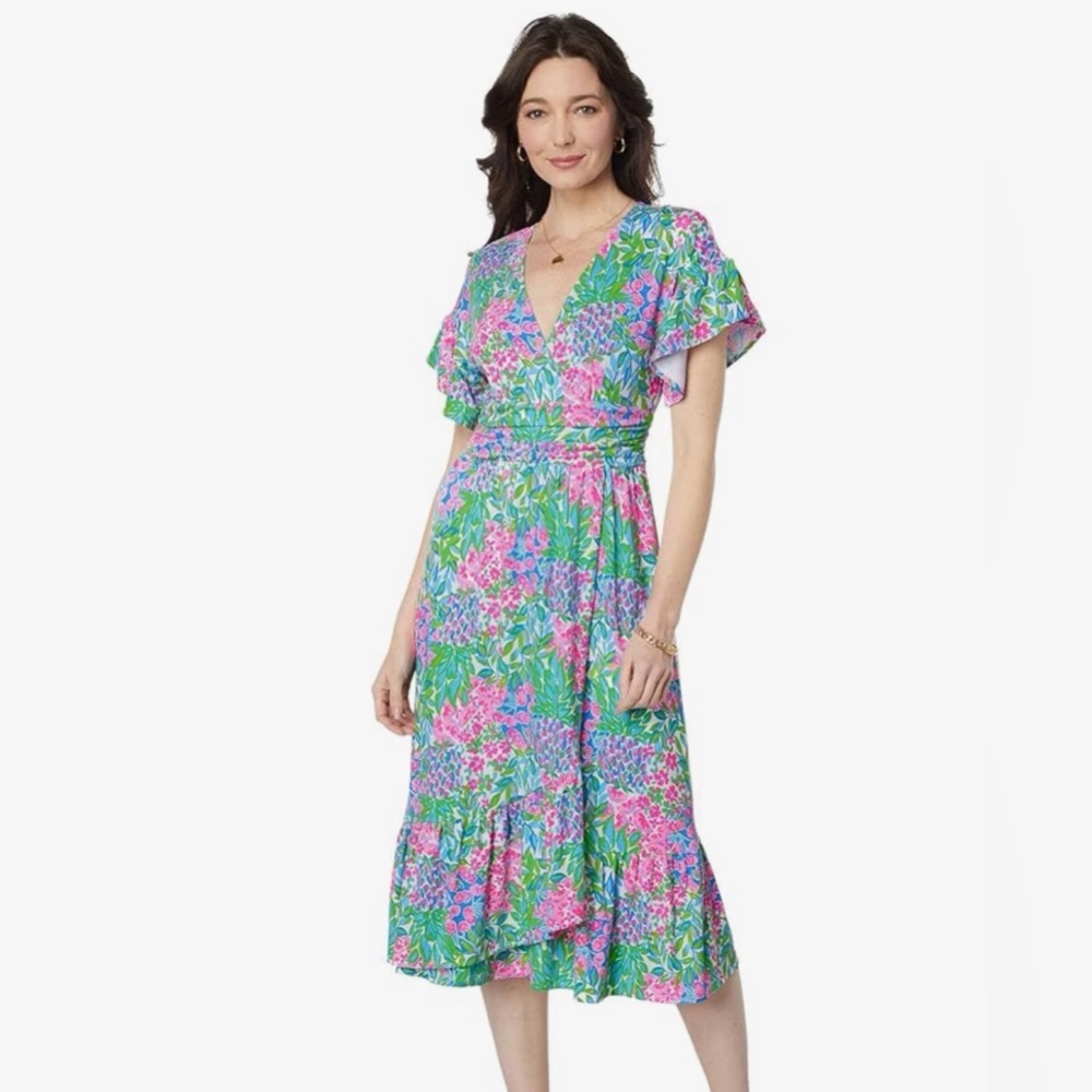 Lilly Pulitzer Juliet Ruffle Midi Dress